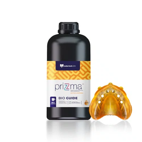 Resina para Impressora 3D Prizma Bio Guide Âmbar 1000gr - Makertech Labs