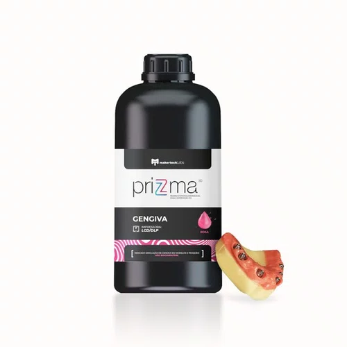 Resina para Impressora 3D Prizma Gengiva DLP/LCD Rosa 500gr - Makertech Labs