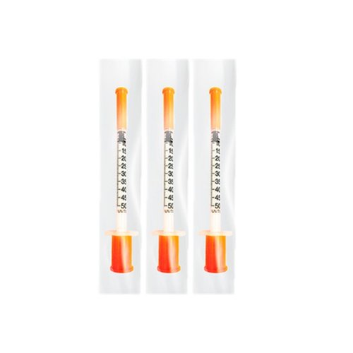 Seringa para Insulina 0,5 mL com Agulha 5 mm x 0,23 mm (32G) | Uniqmed
