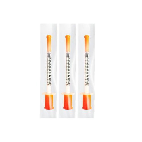 Seringa para Insulina 0,5 mL com Agulha 5 mm x 0,23 mm (32G) | Uniqmed