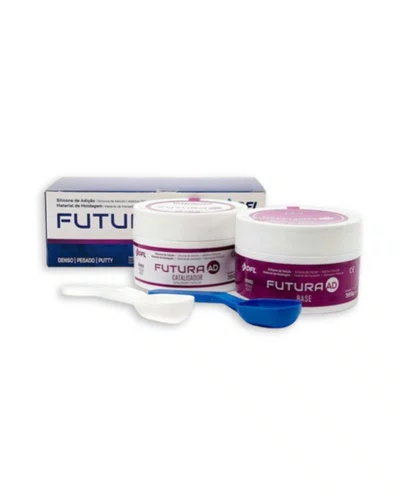 Silicone de Adição Futura AD Denso 500 ml + Clareador Total Blanc Home 10% C/6 - DFL