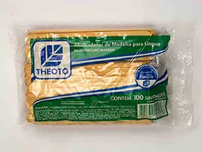Abaixador de Língua de Madeira C/100 - Theoto