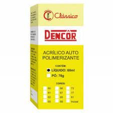 Resina Acrílica  Auto Dencôr Líquido 60ml - Clássico