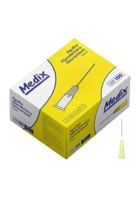 Agulha Descartável 13 X 0,30 30g Cx C/ 100 Unidades - Medix