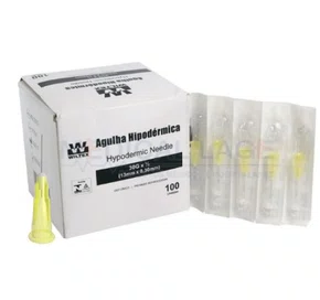 Agulha Descartável 13 x 0,30 (30g x 1/2) C/100 - Wiltex
