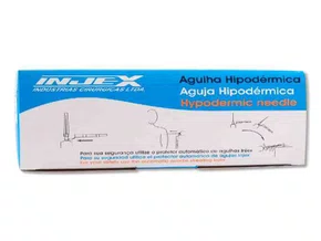 AGULHA DESCARTAVEL 25 X 7 COM 100 UNIDADES - INJEX
