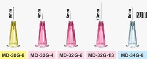 Agulha Hipodérmica Descartável Mesoderm MD-30G-8 - Alur