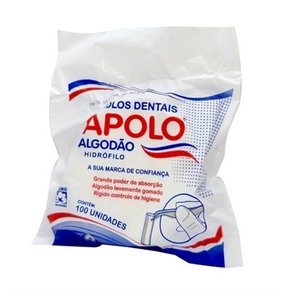 Algodão Rolete Branco C/100 - Apolo
