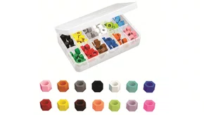 ANEL DE IDENTIFICACAO BRANCO COM 60 UNIDADES - PRISMA