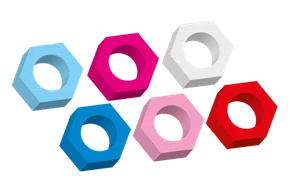 ANEL DE IDENTIFICACAO PINK COM 60 UNIDADES - ANGELUS