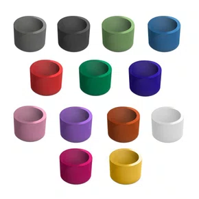 ANEL DE IDENTIFICACAO SORTIDO COM 120 UNIDADES - INDUSBELLO