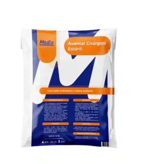 Avental Cirurgico Esteril 40gr G (1,50x1,20m) + Toalha - Medix