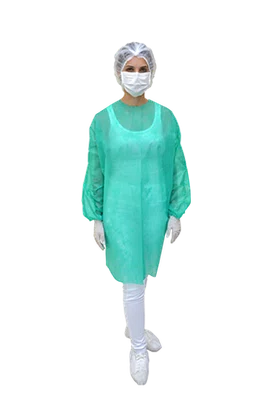 AVENTAL DESCARTAVEL MANGA LONGA VERDE GR30 UNITARIO - PROTDESC