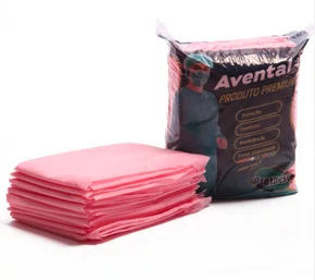 Avental Descartável Sem Manga 40 g Rosa – Protdesc