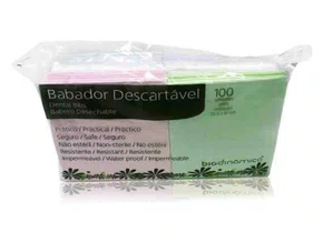 BABADOR DESCARTAVEL MISTO 33,5 X 47CM C/100 - BIODINAMICA