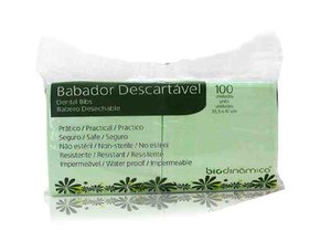 Babador Descartável  Verde C/100 - Biodinâmica