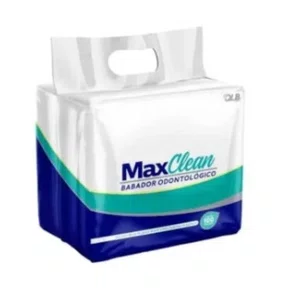 Babador Impermeável Descartável Branco c/100und - Max Clean