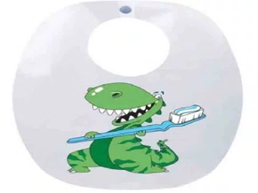 Babador Impermeável Infantil Dinossauro - Fun Work