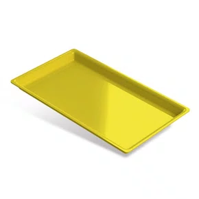 BANDEJA MEDIA AMARELA AUTOCLAVAVEL - INDUSBELLO