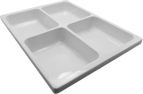 BANDEJA PARA GAVETEIRO GC14 (4 DIVISOES FUNDAS) - CORALDENT