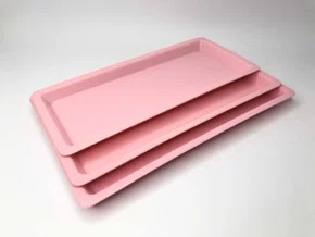 BANDEJA PEQUENA ROSA CLARO AUTOCLAVAVEL - NORAH