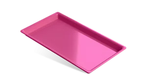 BANDEJA PEQUENA ROSA FLUORESCENTE AUTOCLAVAVEL - INDUSBELLO