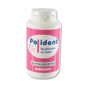 BICARBONATO DE SODIO 250G NATURAL POLIDENT - POLIDENTAL