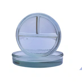 CAPSULA DE PETRY VIDRO COM 3 DIVISOES E TAMPA - DAUFENBACH