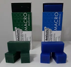 Cera para Escultura Macro Verde C/10 180g - Babinete
