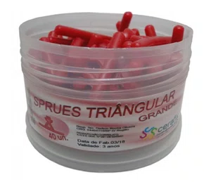CERA SPRUE TRIANGULAR GRANDE C/40 UNIDADES - CERAFIX