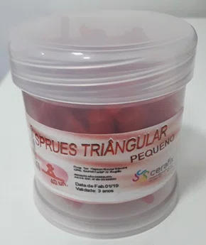CERA SPRUE TRIANGULAR PEQUENO C/40 UNIDADES - CERAFIX