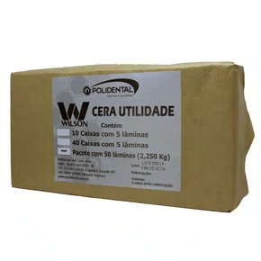 CERA UTILIDADE C/50 LAMINAS 2,250KG  WILSON - POLIDENTAL