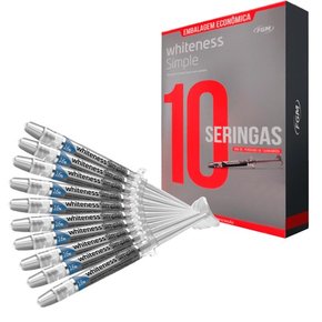 Clareador Whiteness Simple 16% Kit C/10 Seringas - FGM
