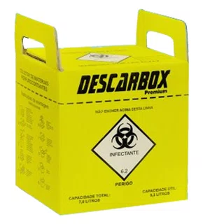 COLETOR DE MATERIAL QUIMICO 7 LITROS - DESCARBOX