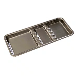 CUBA INOX 22X09CM C/ SUPORTE P/ 6 INSTRUMENTOS (290042) - FAVA