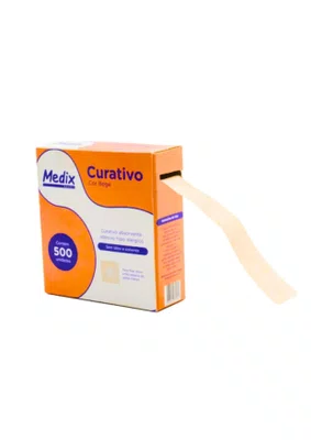 Curativo Redondo Bege Em Rolo C/500 - Medix