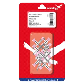 Escova de Robinson Color-Brush Rosa Pincel Ultrasoft C/20 EBP14CG-R-20 - American Burrs