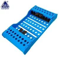 ESTOJO AUTOCLAVAVEL COM SILICONE 8 FUROS AZUL - 6B INVENT