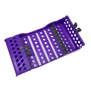 ESTOJO AUTOCLAVAVEL COM SILICONE 8 FUROS ROXO - 6B INVENT