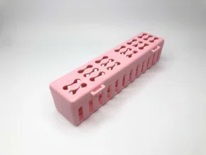 ESTOJO CLINICO AUTOCLAVAVEL ROSA CLARO COM 2 UNIDADES - NORAH