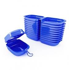 Caixa Para Aparelho Ortodôntico Azul C/10 - Maquira