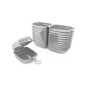 Caixa Para Aparelho Ortodôntico Prata C/10 - Maquira