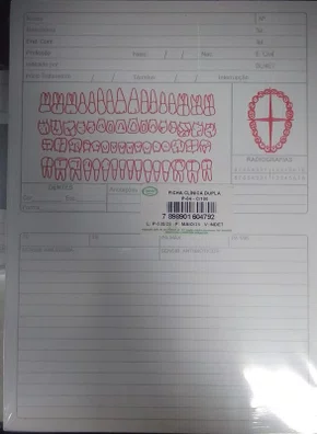 Ficha Clínica Dupla C/100 - Preven