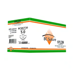 Fio de Sutura Nylon 5-0 Unidade (BC50MT17) - BC Suture