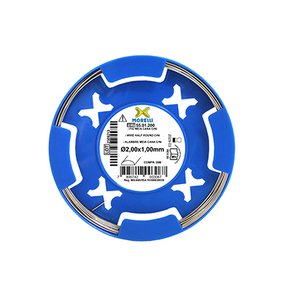 Fio Ortodôntico Meia Cana CrNi  Ø2,00mm x 1,00mm em Rolo 5 metros - Morelli