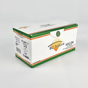 Fio de Sutura Nylon 3-0 Unidade (BC30MT17) - BC Suture