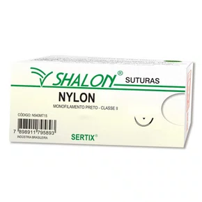 Fio de Sutura Nylon 3-0 Unidade (N530MT15) - Shalon