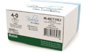 FIO SUTURA NYLON 4-0 UNIDADE (NL40CT19S3) - BIOLINE