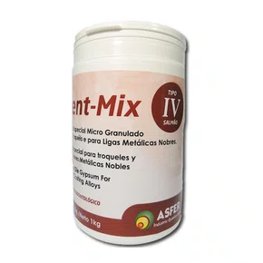 GESSO ESPECIAL DENT MIX TIPO 4 SALMON 1KG - ASFER