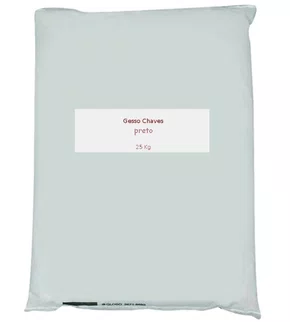 GESSO PEDRA 25KG DURANIT PRETO - CHAVES
